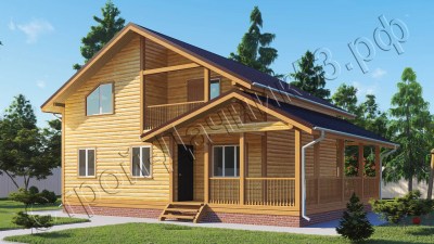 Проект каркасно-щитового дома Д–66